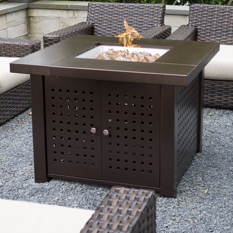 Pleasant Hearth Eden Steel Propane Fire Pit Table & Reviews Wayfair
